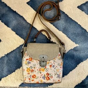 Patricia Nash Leather & Denim Crossbody Bag
